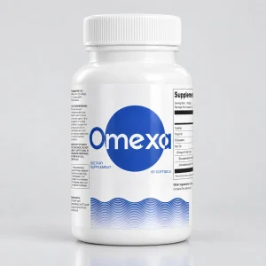 Omexa omega-3 fish oil dietary supplement, 60 softgels - front label
